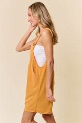 Orange Ribbed Romper