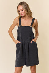 Charcoal Ribbed Romper