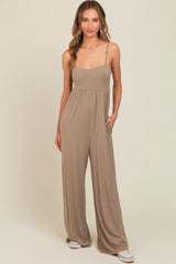 Mocha Wide Leg Jumpsuit