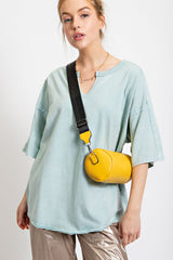 Mint Washed Cotton Jersey Oversized Maternity Top