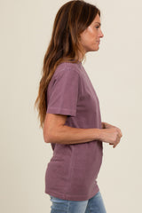 Plum Basic T-Shirt