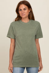 Olive Basic Maternity T-Shirt