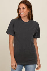 Charcoal Basic Maternity T-Shirt