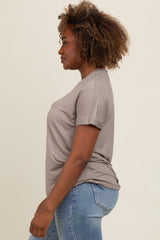 Taupe Relaxed Fit T-Shirt