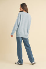 Light Blue Basic Sweater