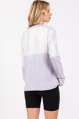 Lavender Tie Dye Long Sleeve Pullover