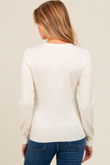 Ivory Basic Soft Knit Maternity Sweater