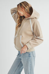 Oat Contrast Hoodie