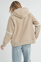 Oat Contrast Hoodie