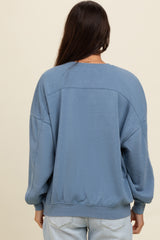 Blue Heather Crewneck Sweatshirt