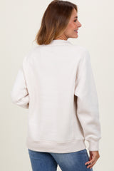 Ivory Pullover Terry Crewneck