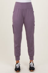 Violet Cargo Pocket Jogger Pants