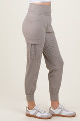 Grey Cargo Pocket Jogger Pants