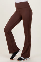 Brown Flared Leggings