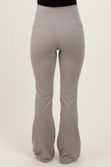 Light Grey Maternity Flared Leggings