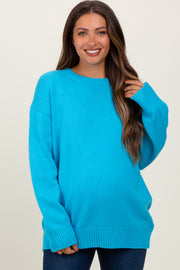 Aqua Soft Knit Basic Maternity Sweater