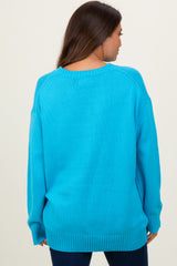 Aqua Soft Knit Basic Maternity Sweater