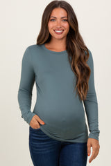 Jade Basic Long Sleeve Maternity Top