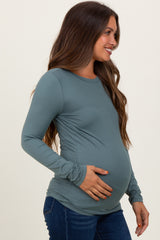 Jade Basic Long Sleeve Maternity Top