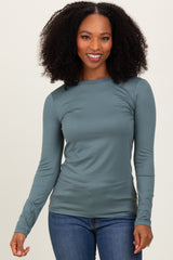 Jade Basic Long Sleeve Maternity Top