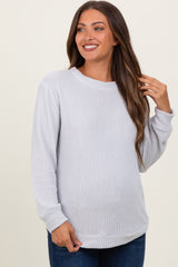 Ivory Chenille Knit Maternity Sweater