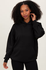 Black Basic Hoodie Sweatshirt