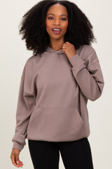 Taupe Basic Hoodie Sweatshirt