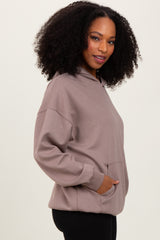 Taupe Basic Hoodie Sweatshirt