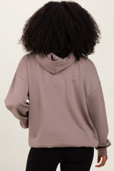 Taupe Basic Hoodie Sweatshirt