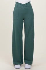 Jade Crossover Waist Active Wide Leg Pant