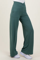 Jade Crossover Waist Active Wide Leg Pant