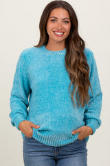 Jade Chenille Knit Maternity Sweater