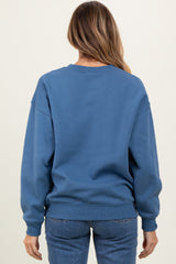 Denim Basic Fleece Crewneck Sweatshirt