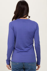 Periwinkle Basic Long Sleeve Top