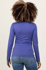 Periwinkle Basic Long Sleeve Maternity Top