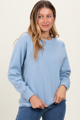 Light Blue Fleece Sweatshirt