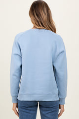 Light Blue Fleece Sweatshirt