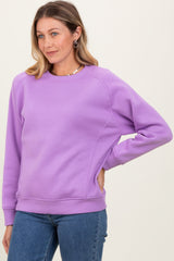 Lavender Fleece Sweatshirt