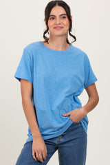 Blue Basic Tee