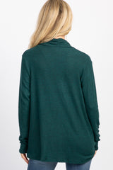 PinkBlush Forest Green Draped Wrap Nursing Top