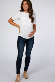 Navy Blue Skinny Maternity Jeans