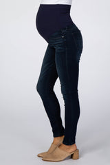 Navy Blue Skinny Maternity Jeans