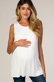 PinkBlush Ivory Overlay Maternity/Nursing Tank