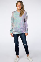 Lavender Tie Dye Long Sleeve Top