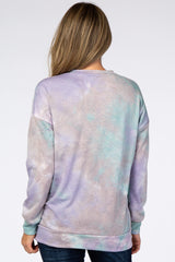 Lavender Tie Dye Long Sleeve Top