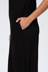 Black Short Sleeve Wide Leg Jumpsuit