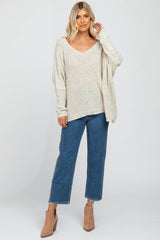 Ivory Speckled Oversized Sweater