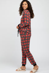 Red Plaid Pajama Set