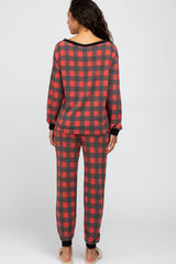 Red Plaid Pajama Set