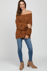 Camel Chunky Knit Sweater